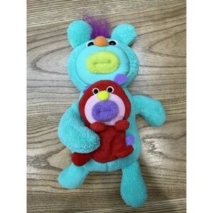 Fisher Price Sing A Ma Jigs Duet Green Momma & Red Baby Plush 10" 2010 VIDEO